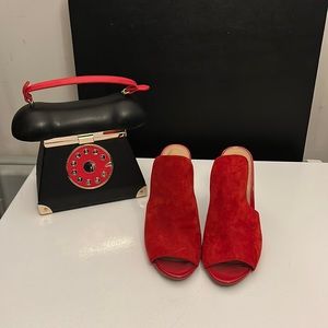 Steve Madden Red Mules